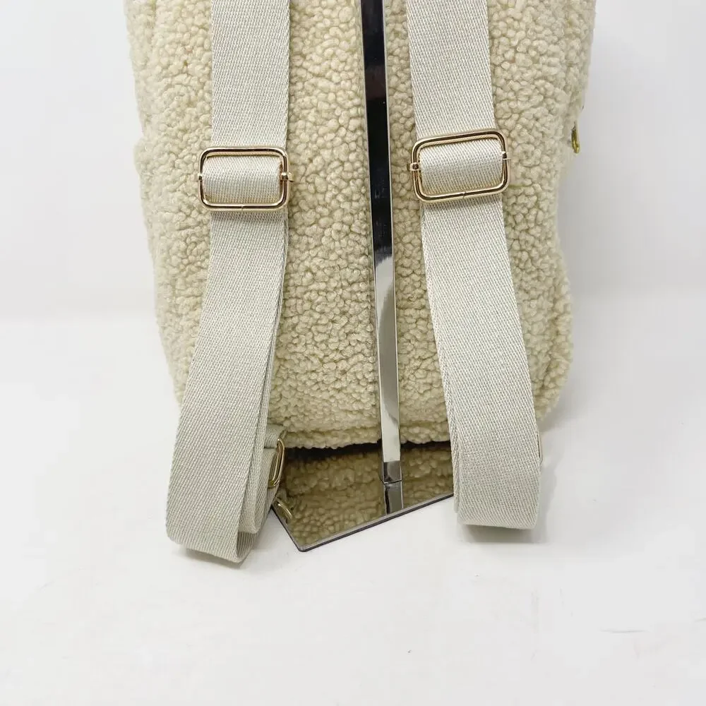 Studio Noos Kids Teddy Midi Backpack Ecru Cream Lightweight Adjustable Straps